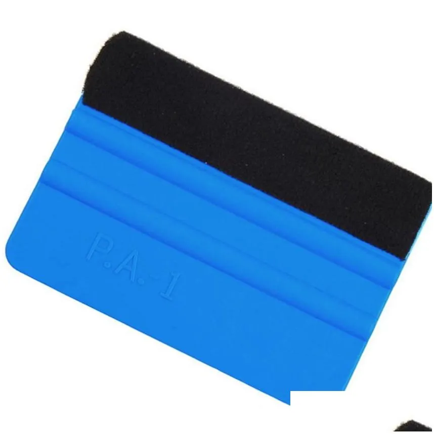 hot sale car vinyl film wrapping tools  squeegee with felt soft wall paper scraper mobile screen protector install squeegee tool
