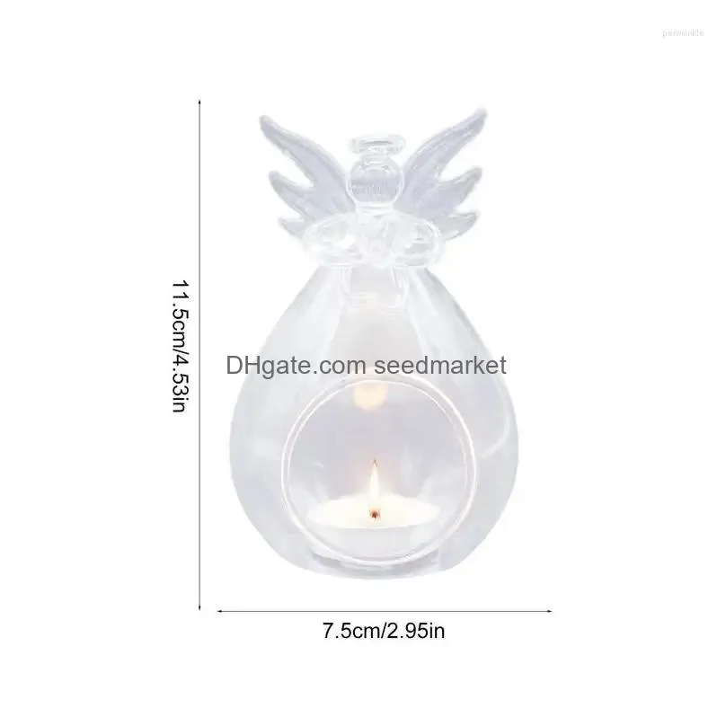 candle holders hanging tealight holder temperature resistant angel glass globes tea lights candles for wedding centerpieces and