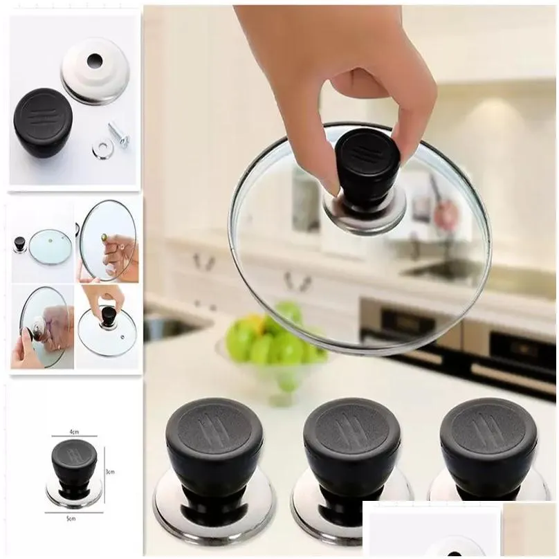 Cookware Parts Kitchen Lid Handle Replacement Anti Scalding Glass Pot Pan Er Circar Holding Knob Cooking Accessories Drop Delivery Hom Dhvwa
