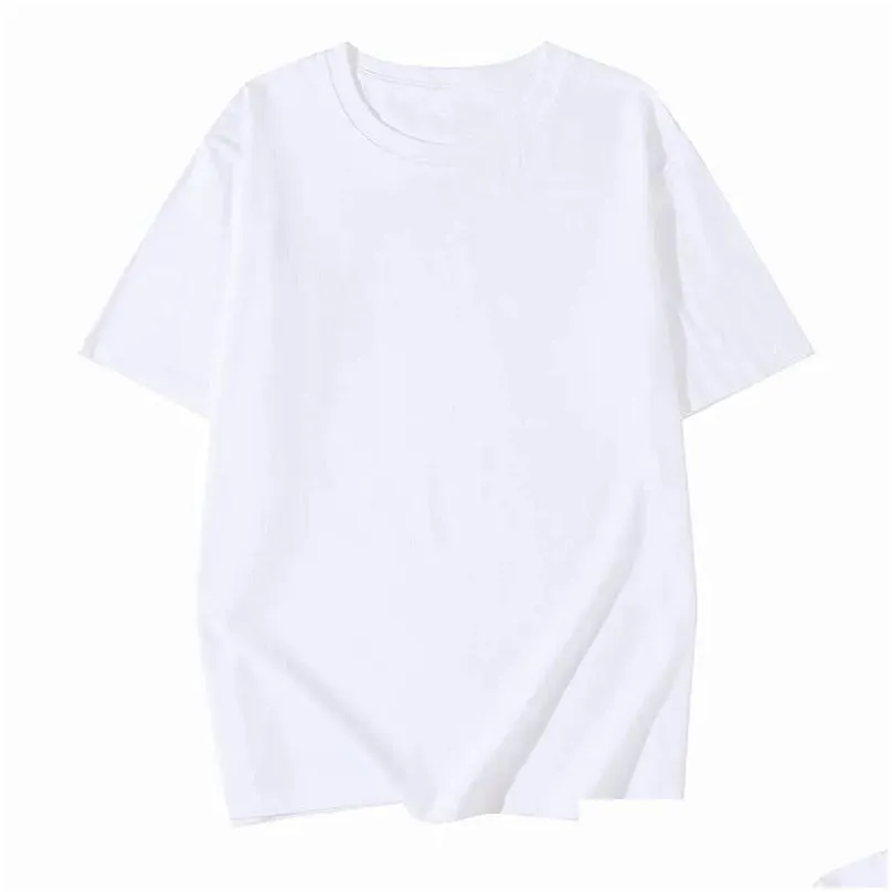 SSFJ RH-T009 # 180g Weight 100% Cotton Short Sleeve T-shirt Men`s and Women`s Couple Shirt