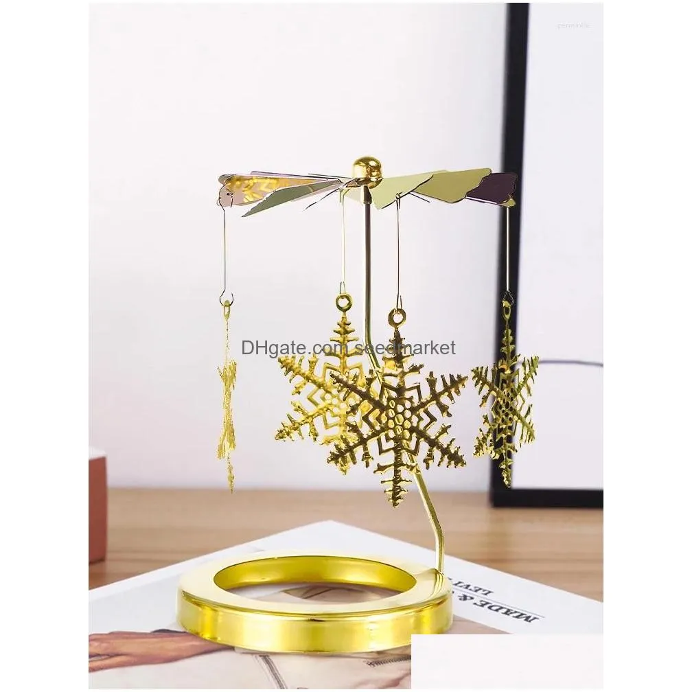 candle holders home decor birthday party tea light christmas tree flower valentines day wedding rotating holder golden candlestick