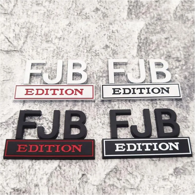 FJB Zinc Alloy Car Sticker Decoration US Presidential Election Trump Supporter Cars Leaf Board Banner