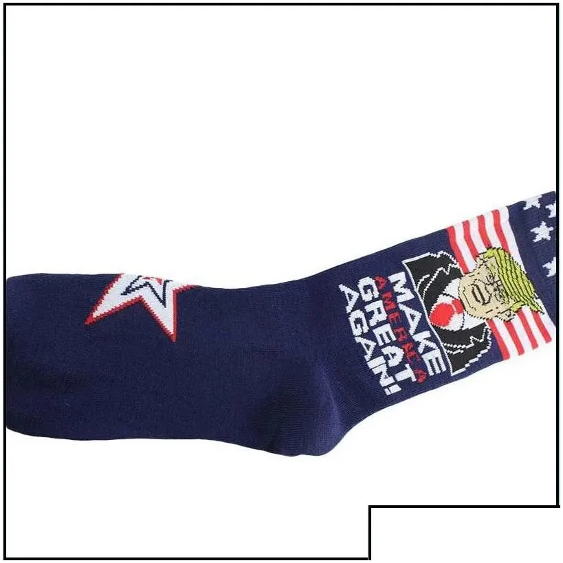 Party Favor Trump 2024 Socks Make America Again Stockings For Adts Women Men Cotton Sports Drop Delivery Home Garden Festive Supplies Dhan7