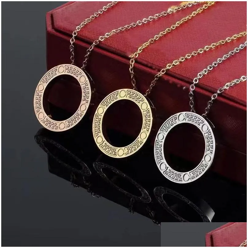designer Necklace love men`s and women`s pendant necklaces fashion stainless steel necklace man`s Valentine`s day gifts for woman