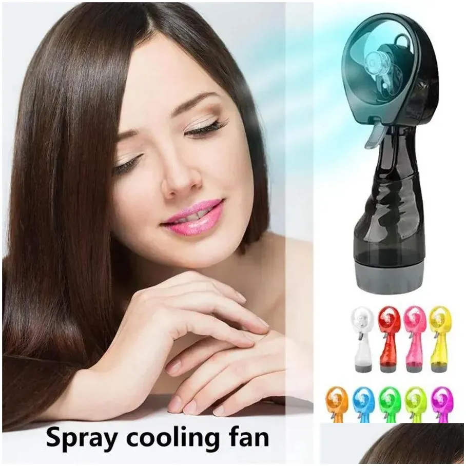 Party Favor Water Spray Handheld Electric Mini Fan Portable Summer Cool Mist Maker Fans Drop Delivery Home Garden Festive Supplies Eve Dhgsj