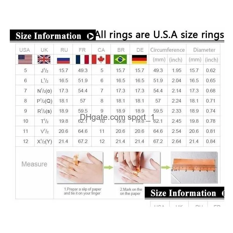2pcs/set silver color 6 claw white blue zircon bridal ring set women ladies elegant wedding evening party finger ring jewelry