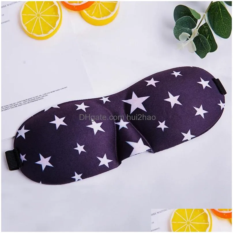 3d sleep mask party favor leopard print stereo shading eye mask portable blindfold travel eyetools