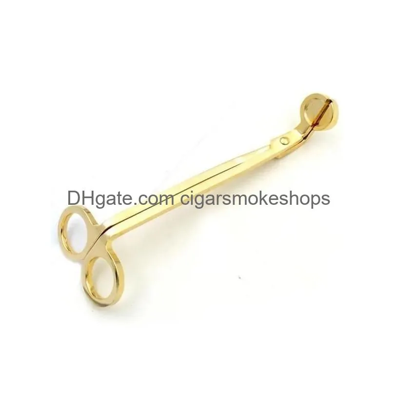 Scissors Stainless Steel Snuffers Candle Wick Trimmer Rose Gold Cutter Oil Lamp Trim Scissor Christmas Drop Delivery Dhmne