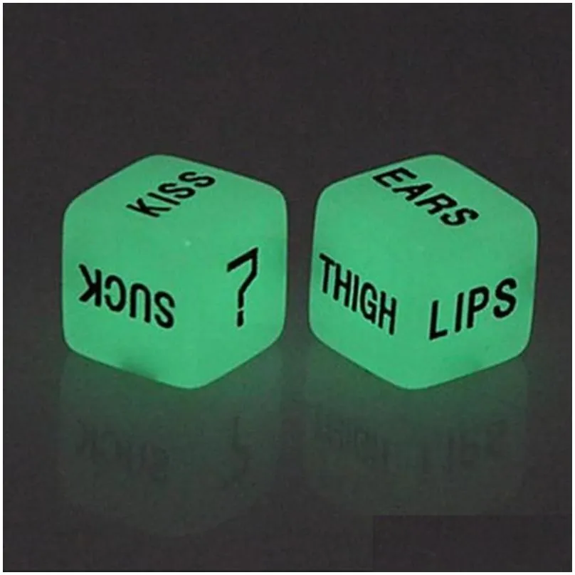 Party Favor Dice Toys Funny Glow In Dark Love Sieves Adt Couple Lovers Games Toy Valentines Day Gift For Boyfriend Girlfriend Drop Del Dh0Jt