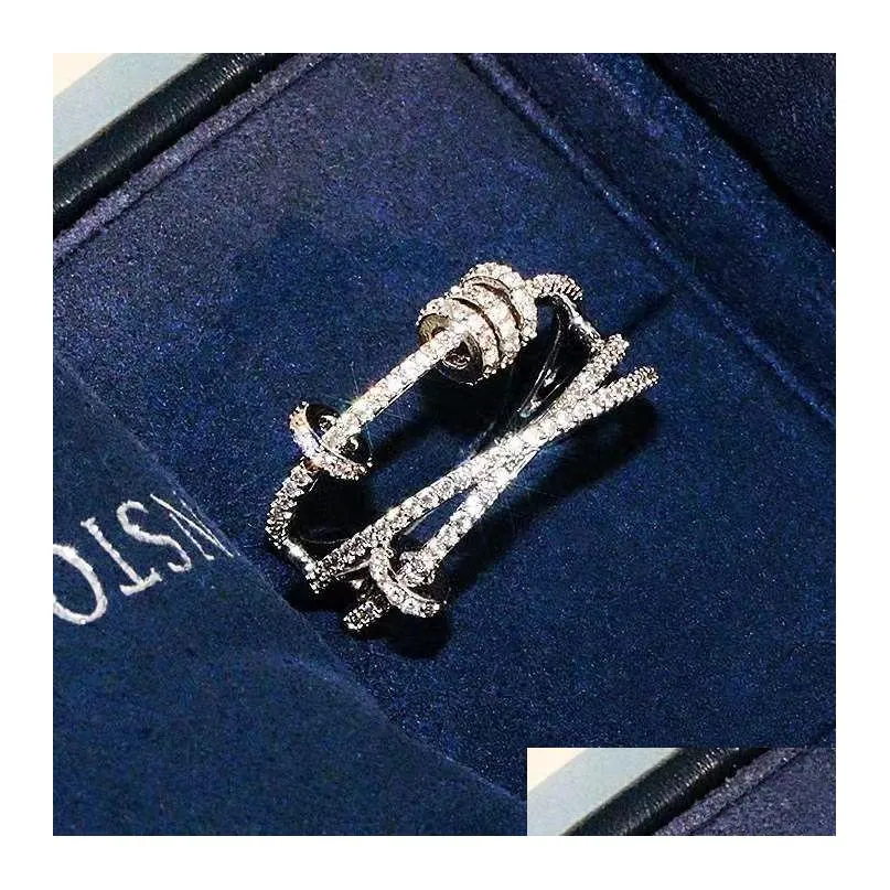Designer rings luxury designer ring for Women love ring Designers Simulated Diamond White Rose Gold trend fashion good