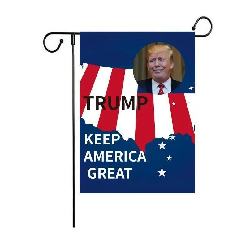 Banner Flags Double Sided 12 X 18 Inch Campaign Garden Flag Trump 2024 Decoration Take America Back Drop Delivery Home Festive Party S Dhuyl