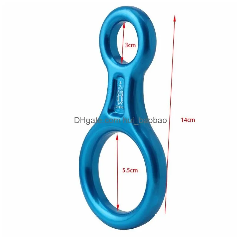 climbing carabiner slow down eight rings outdoor rock climbing equipment supplies 8 style ring protector outdoor dhs 