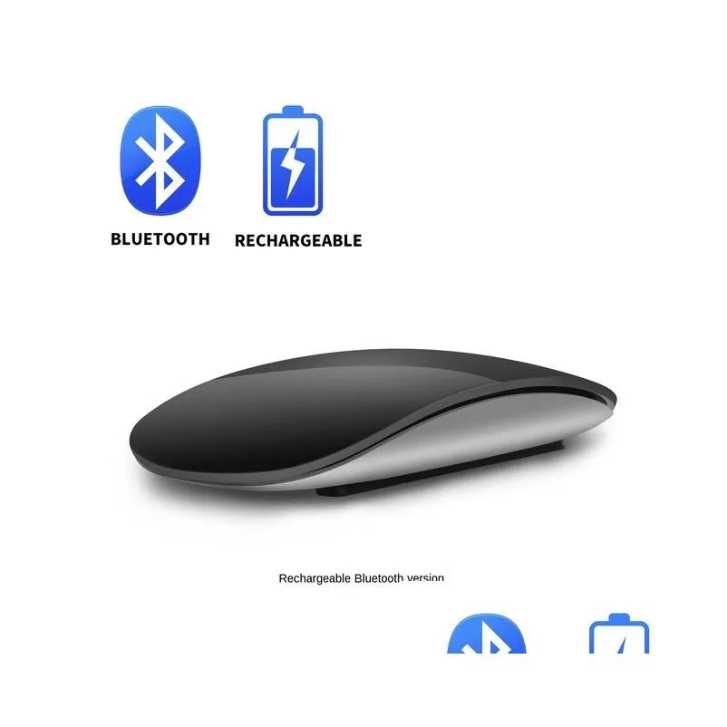 Bluetooth 4.0 Wireless Mouse Rechargeable Silent Multi Arc Touch Mice Ultra-thin Magic Mouse For Laptop Ipad  PC Macbook