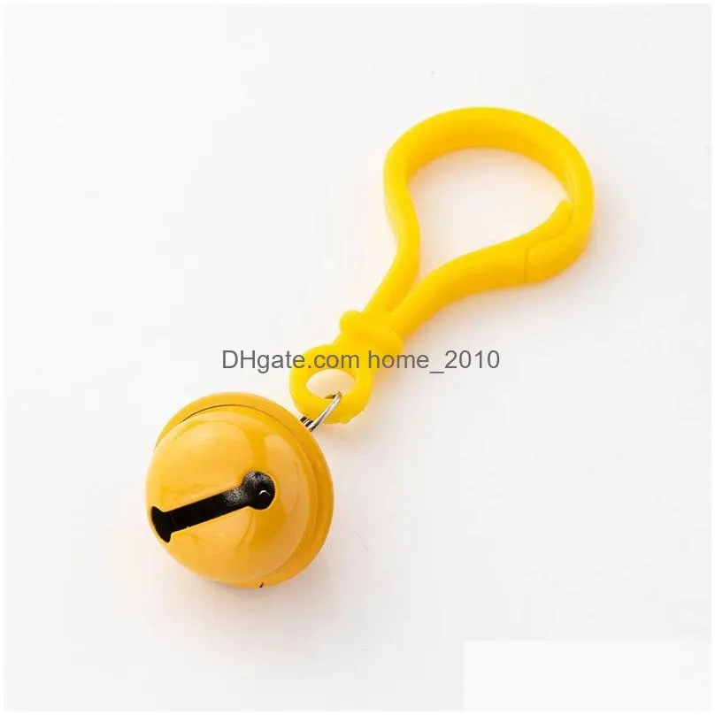 color plastic keychain party favor hanging bell jewelry pendant cute creative personality small gift customization 20215592651