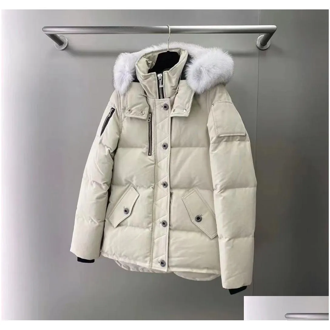 mens puffer jacket womens down jackets designer coats mens women Zipper real fur designer jacket