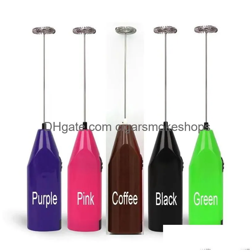 Egg Tools Electric Whisk Cream Mixer Milk Frother Stainless Steel Coffee Blenders Beaters Logo Customize Box Packed Fda Handheld Drop Dhhr2