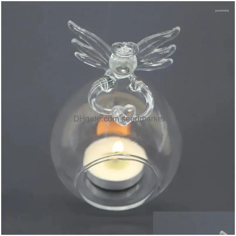 candle holders hanging tealight holder temperature resistant angel glass globes tea lights candles for wedding centerpieces and