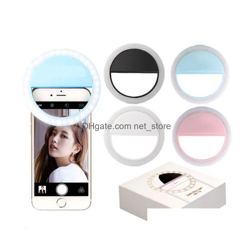 manufacturer charging led flash beauty fill selfie lamp outdoor selfie ring light rechargeable for all mobile phone 