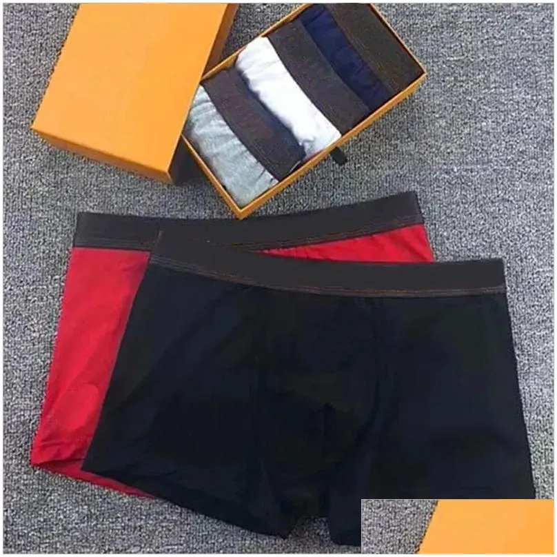 3pcs/lot Mens Underwear Underpants Boxer Organic Cotton Shorts Modal Sexy Gay Male Boxers Breathable New Mesh Man Underwear Size M-XXL