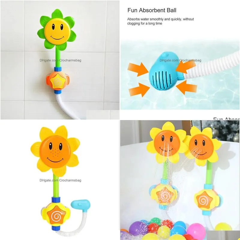 Other Housekeeping & Organization Sets Baby Funny Water Game Shower Bath Toy Bathing Tub Sunflower Faucet Spray Spout Play Swimming To Dhroo