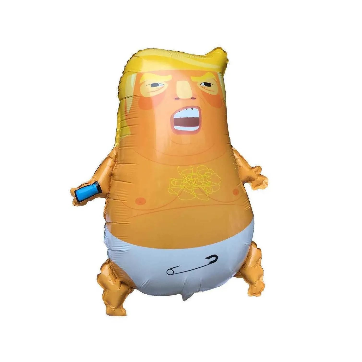 Party Favor 44X58Cm 23 Inch Angry Baby Trump Balloons Cartoon Aluminum Film Shiny Donald Toys Pinata Gag Gifts I Am Back Make America Dhost