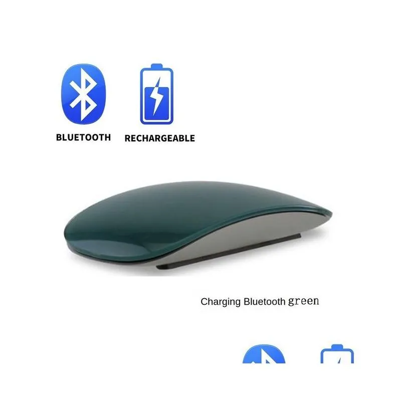 Bluetooth 4.0 Wireless Mouse Rechargeable Silent Multi Arc Touch Mice Ultra-thin Magic Mouse For Laptop Ipad  PC Macbook