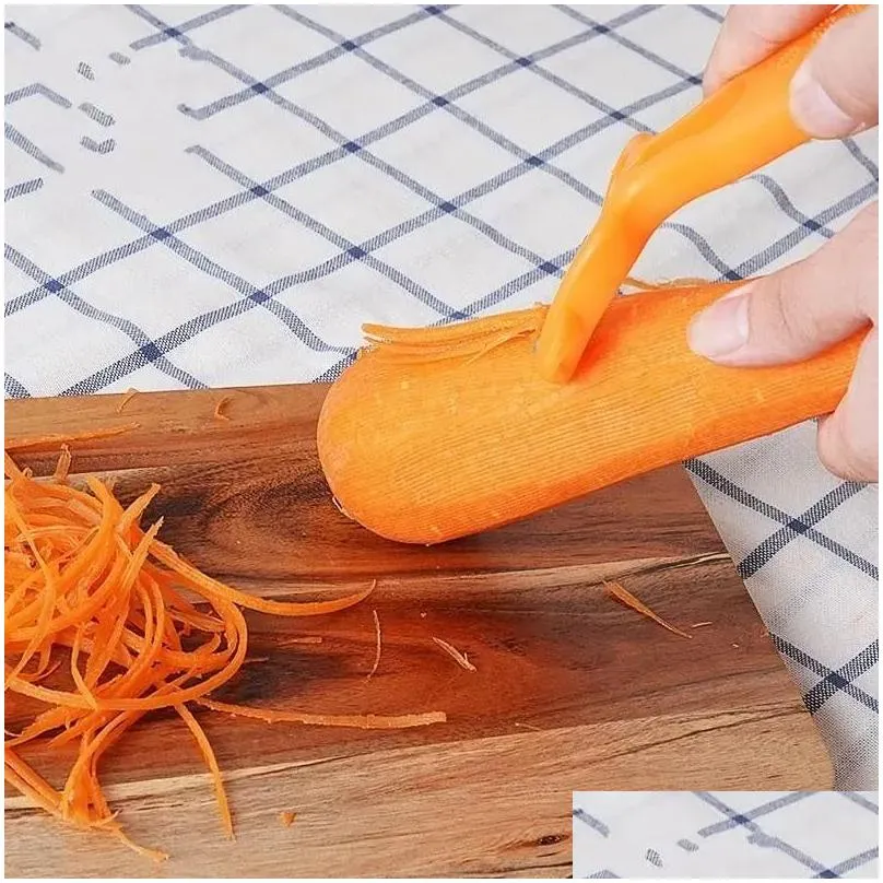 thickening double head paring knife plastic peeler household kitchen fruits potato multi function grater wholesale