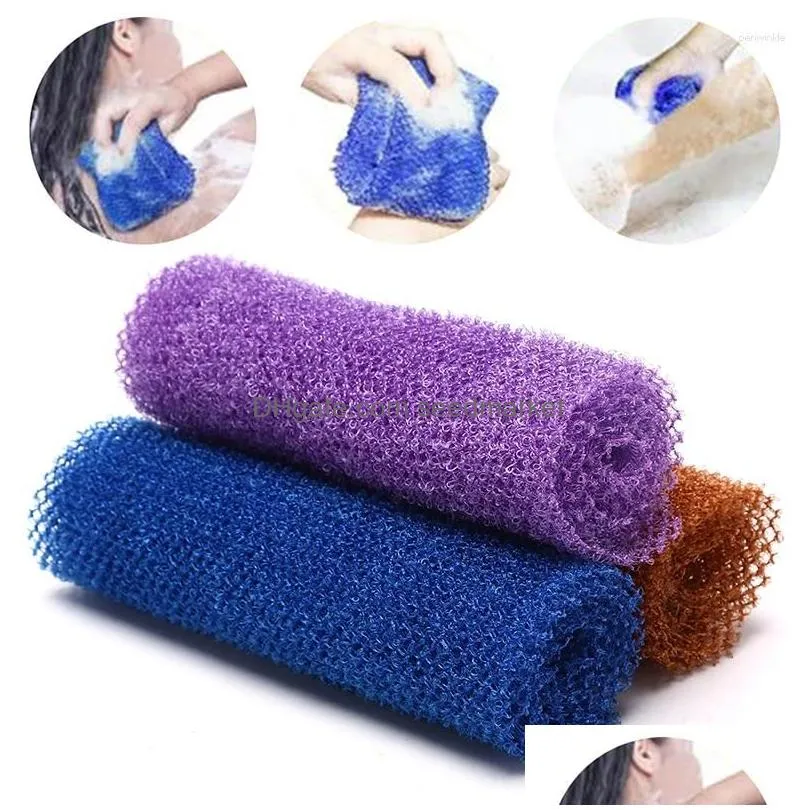 towel 1pcs african net sponge exfoliating body scrubbing wash washcloth long bathing shower cleaning tools