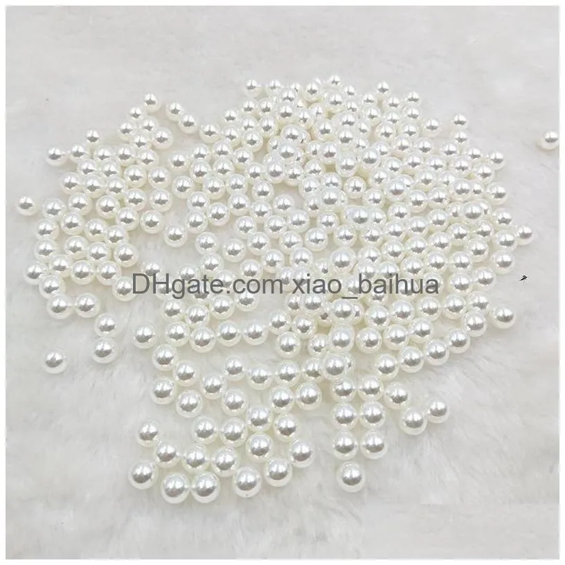 2000/lot Pack Small Pearl Beads For Necklace bracelet 6mm white Imitation Pearls Beads Making Jewelry Diy loose pearl beads jewelry