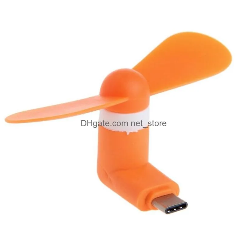 mini usb fan flexible portable super mute cooler cooling for type c android samsung s7 edge phone
