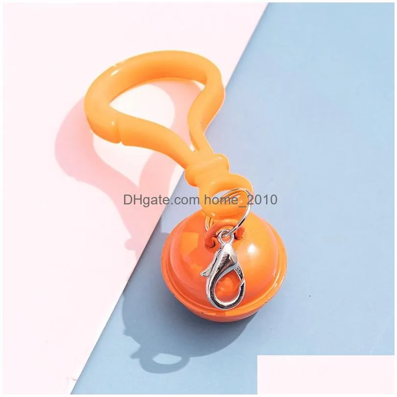 color plastic keychain party favor hanging bell jewelry pendant cute creative personality small gift customization 20215592651