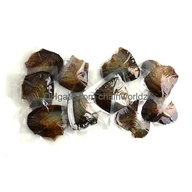 Pearl 6-7Mm Diy Round Variety Good Of Color Freshwater Akoya Oysters Individually Vacuum Pack Fashion Trend Gift Surprise Drop Deliv Dhr3A
