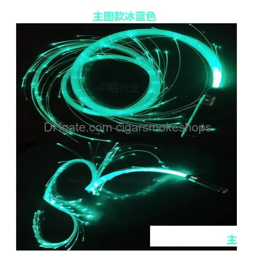 Party Decoration Led Fiber Optic Whip Dance Space Super Glow Single Color Effect Mode Swivel For Dancing Partieslight Drop Delivery Ho Dhbvm