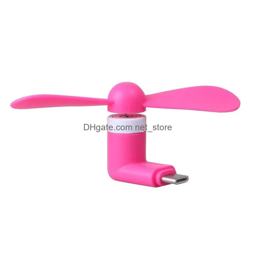 mini usb fan flexible portable super mute cooler cooling for type c android samsung s7 edge phone