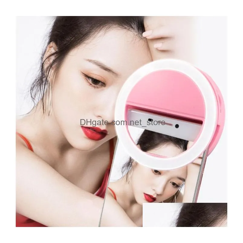 manufacturer charging led flash beauty fill selfie lamp outdoor selfie ring light rechargeable for all mobile phone 