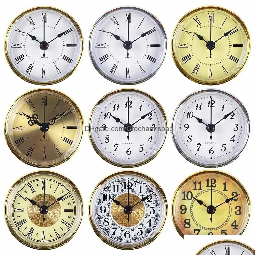 Desk & Table Clocks Mcdfl Retro Clock Inserts Grandfather Movement Faces For Crafts Kit World Antique Crystal Watches Gadget 70Mm Drop Dh4La