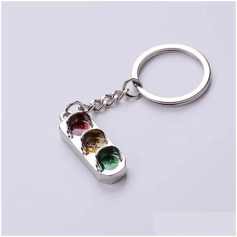 Party Favor Traffic Light Keychain Wedding And Gift Alloy Car Key Ring Metal Bag Pendant Drop Delivery Home Garden Festive Supplies Ev Dhwqx