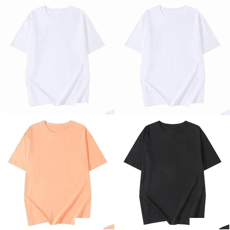 SSFJ RH-T009 # 180g Weight 100% Cotton Short Sleeve T-shirt Men`s and Women`s Couple Shirt