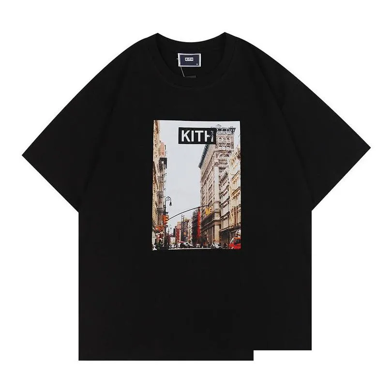 kith t shirt mens designer t shirts tee workout shirts for men oversized t shirts t-shirt 100%cotton kith tshirts vintage short sleeve US