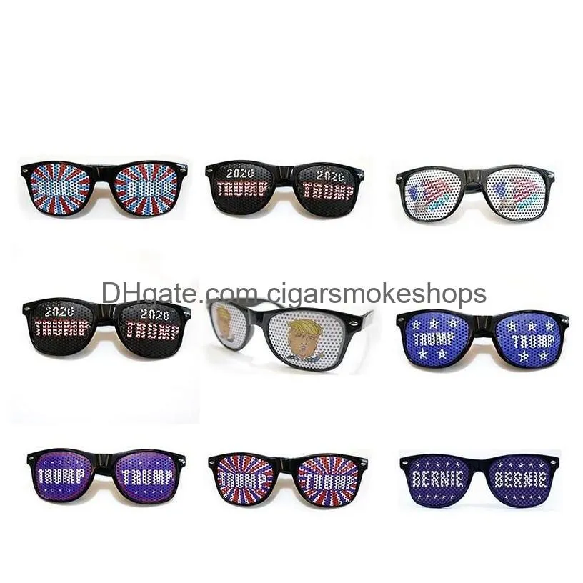 Party Favor 9 Styles President Donald Trump Funny Glasses Election Keep America Great Usa Flag Patriotic Sunglasses Festival Supplies Dhd39