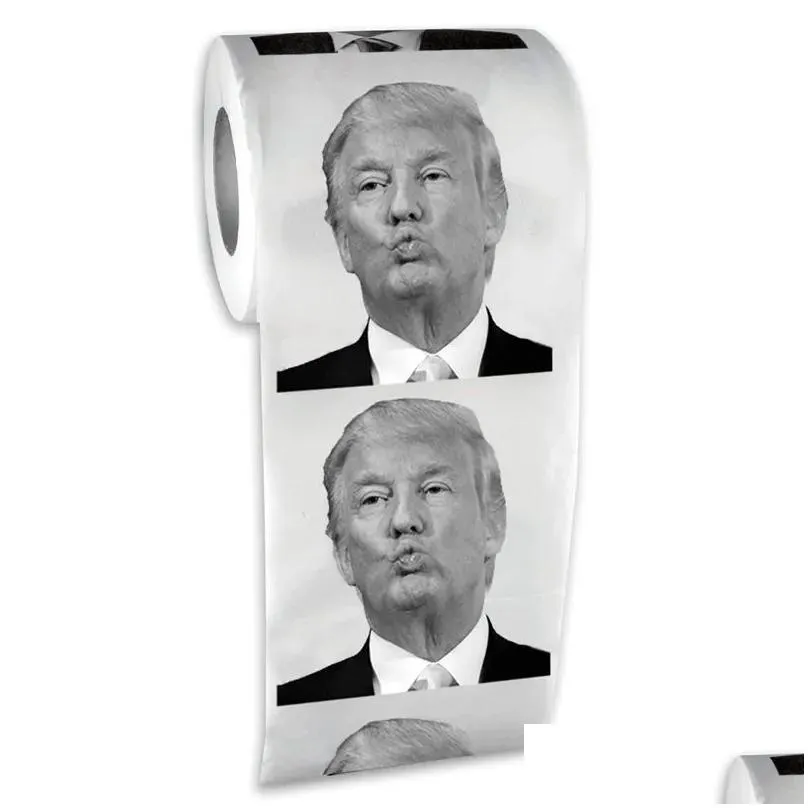 Donald Trump Toilet Brush Toilet Paper Bundle Funny Political Gag Novelty believe me make your toilet great again