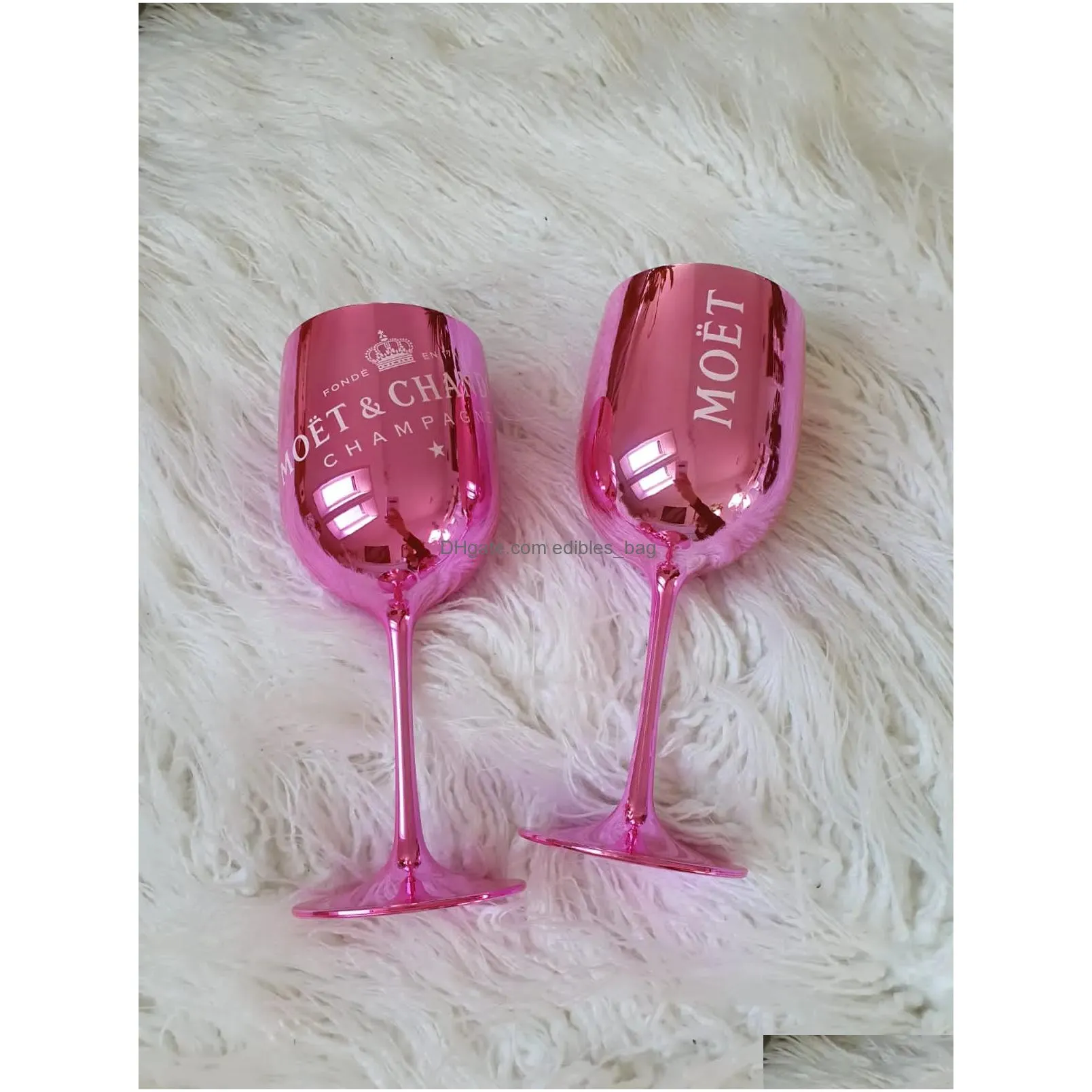 2 x champagne party wedding glasses drinkware drink wine cup electroplated cups cocktails goblet