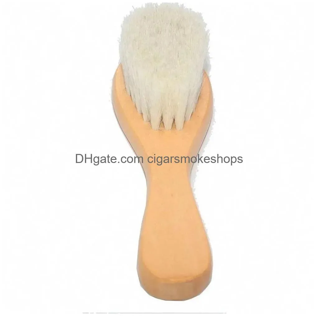 Bath Brushes, Sponges & Scrubbers Baby Hair Brush Infant Comb Girls Boys Masr Pure Hairbrush Wooden Brushes Plastic Natural Wool Head Dhf7D