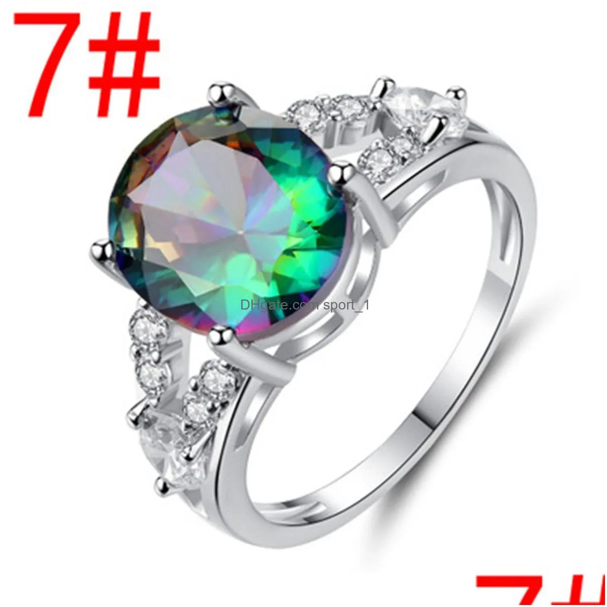 rose gold zircon ring woman magical beautiful accessories engagement ball accessories cubic zirconia jewelry classic fashion