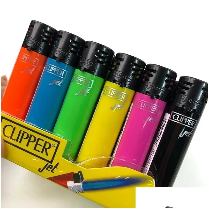 Lighters Original Nylon Clipper Torch Lighter Red Flame  Gas Butane Cigarette Pipe Smoking Refill Portable Windproof Wholesale No D Dhdmr