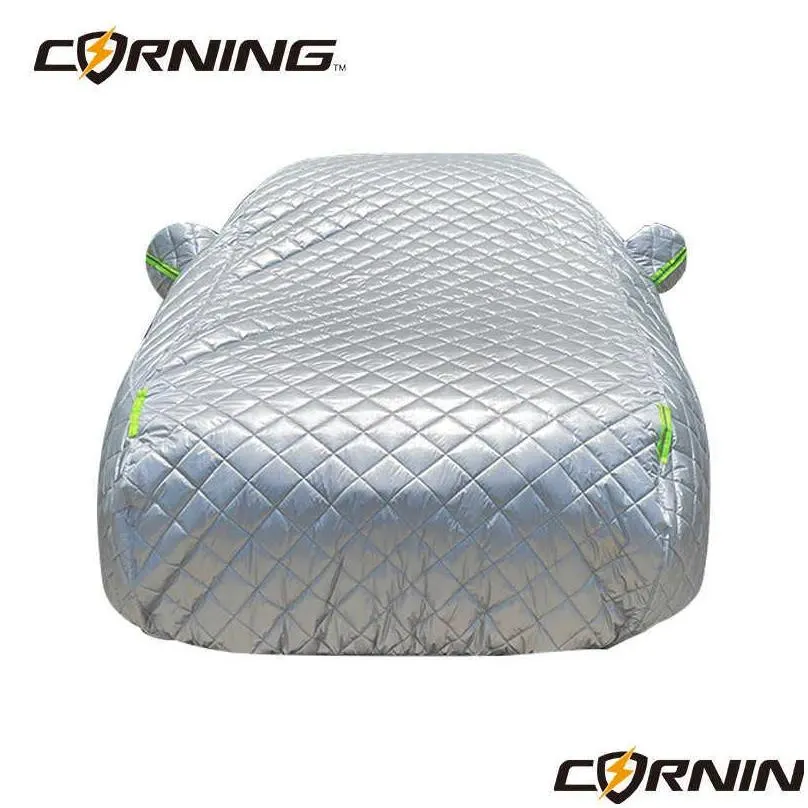 Winter Cover Outdoor Cotton Thickened Awning For Car Protection Snow Covers Sunshade Waterproof Dustproof for Sedan SUVHKD230628