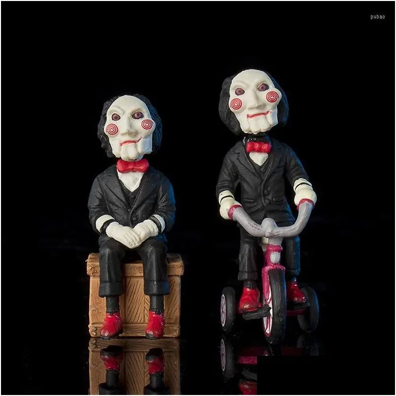 Interior Decorations Saw Horror Figurin Car Doll Billy Mini PVC Action Figures Figure Collectible Toy Decoration Accessories