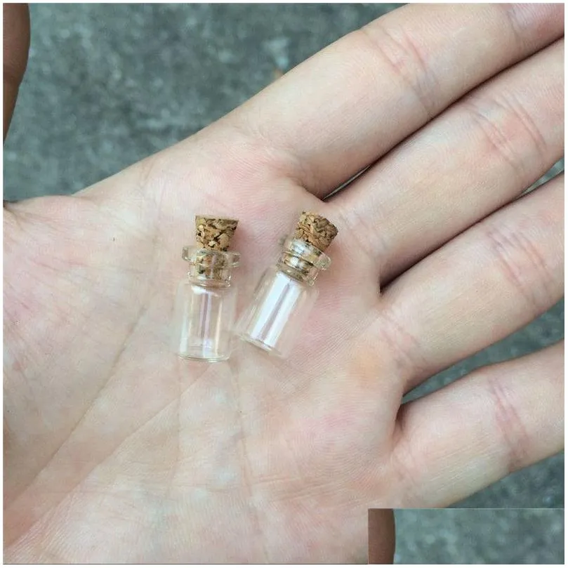 Perfume Bottle Mini Glass Bottles With Cork 10X18X5Mm 0.5Ml Empty Small Wishing Vials Jars 300Pcslot Drop Delivery Health Beauty Fragr Dhked