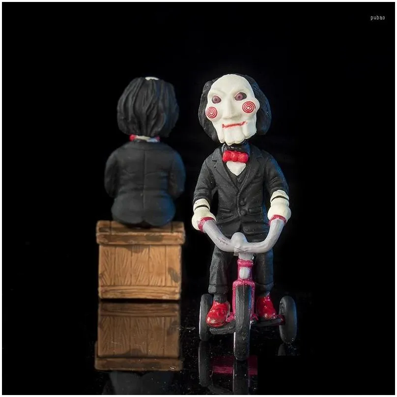 Interior Decorations Saw Horror Figurin Car Doll Billy Mini PVC Action Figures Figure Collectible Toy Decoration Accessories