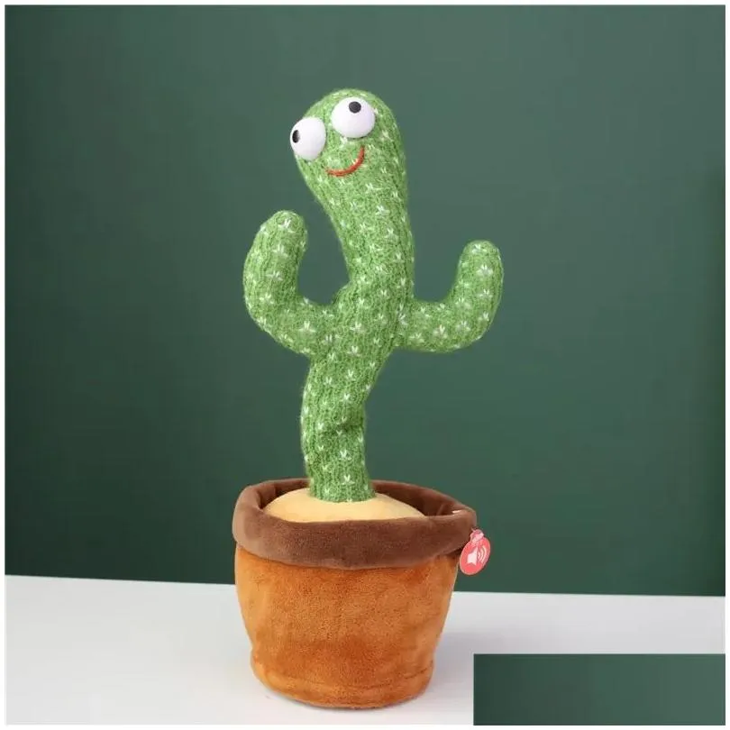 Fun dance cactus can sing enchanting flowers twisting talking funny children`s toys